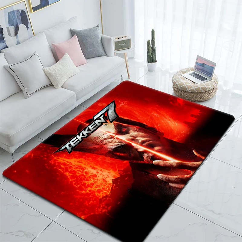3D game Tekken HD printed carpet Kitchen MatEntrance Doormat Bedroom Floor Decoration Living Room Carpet Bathroom 5 - Tekken Merch