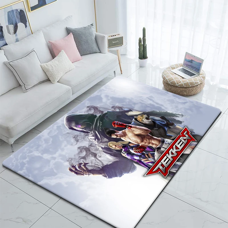 3D game Tekken HD printed carpet Kitchen MatEntrance Doormat Bedroom Floor Decoration Living Room Carpet Bathroom 8 - Tekken Merch