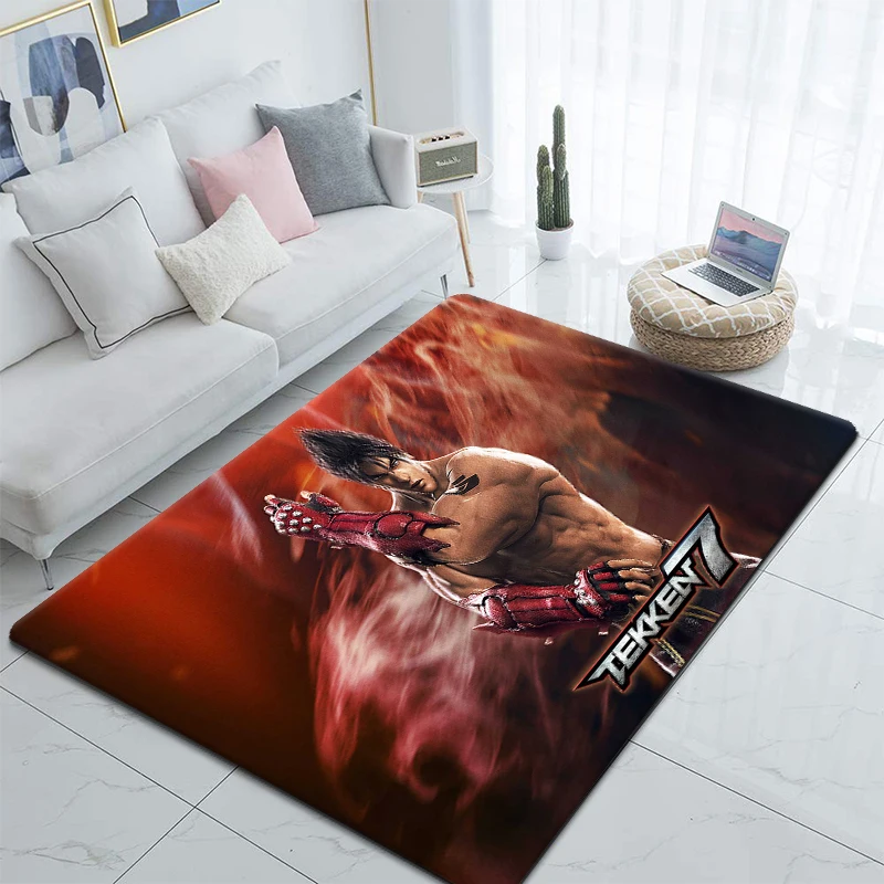 3D game Tekken HD printed carpet Kitchen MatEntrance Doormat Bedroom Floor Decoration Living Room Carpet Bathroom - Tekken Merch