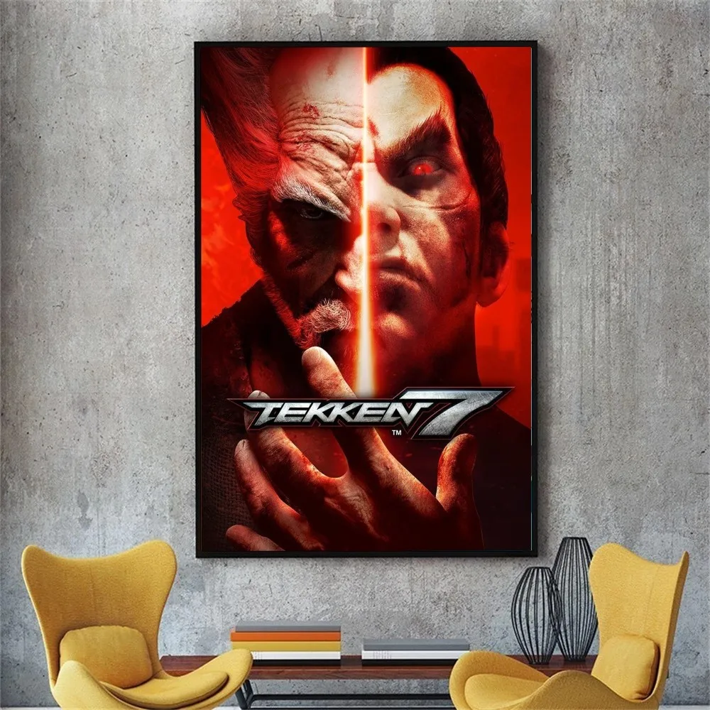 Classic TEKKEN Video Game Poster No Framed Poster Kraft Club Bar Paper Vintage Poster Wall Art 1 - Tekken Merch