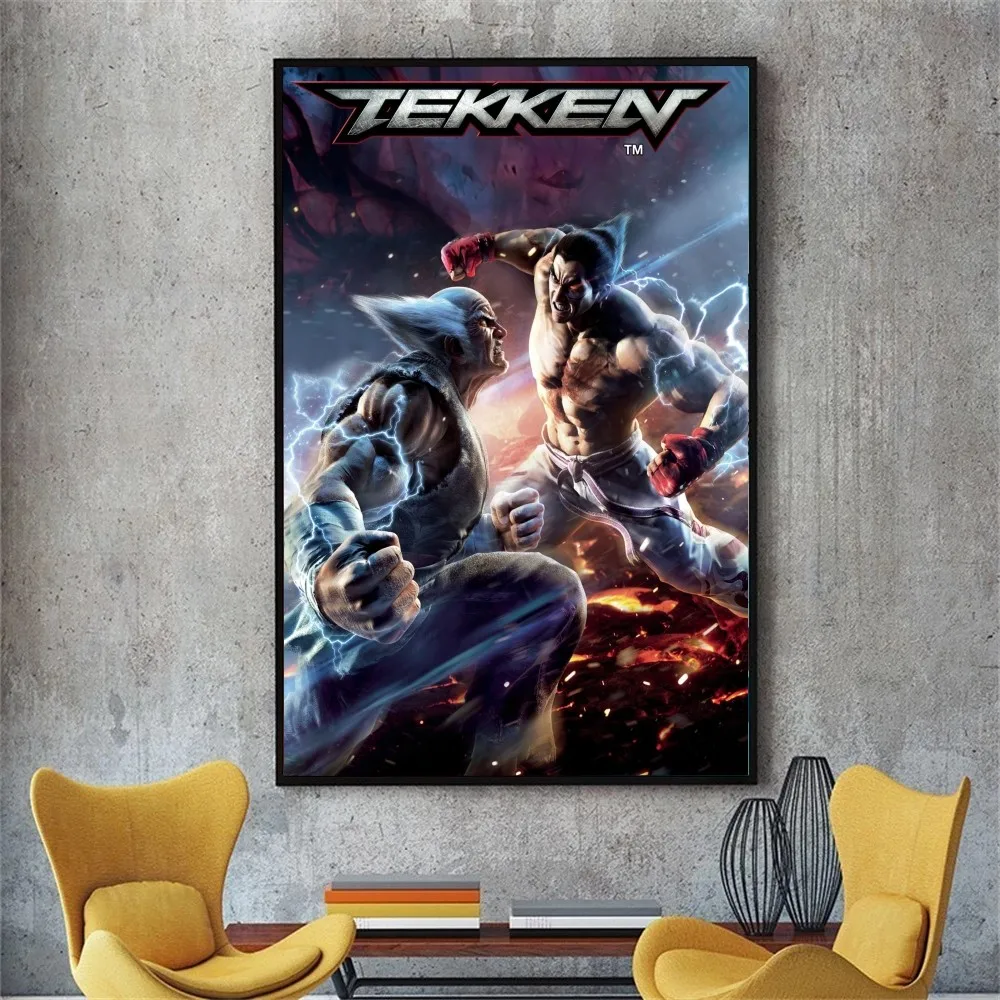 Classic TEKKEN Video Game Poster No Framed Poster Kraft Club Bar Paper Vintage Poster Wall Art 3 - Tekken Merch