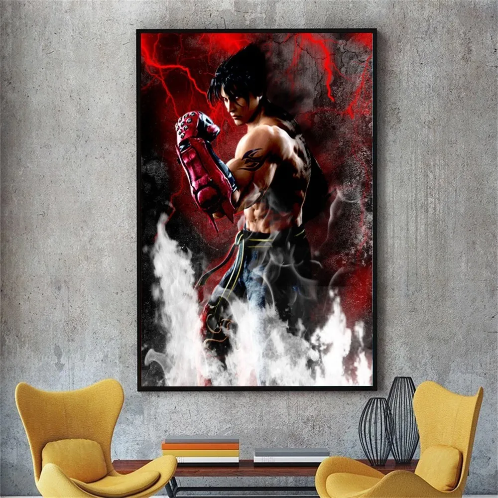 Classic TEKKEN Video Game Poster No Framed Poster Kraft Club Bar Paper Vintage Poster Wall Art 6 - Tekken Merch