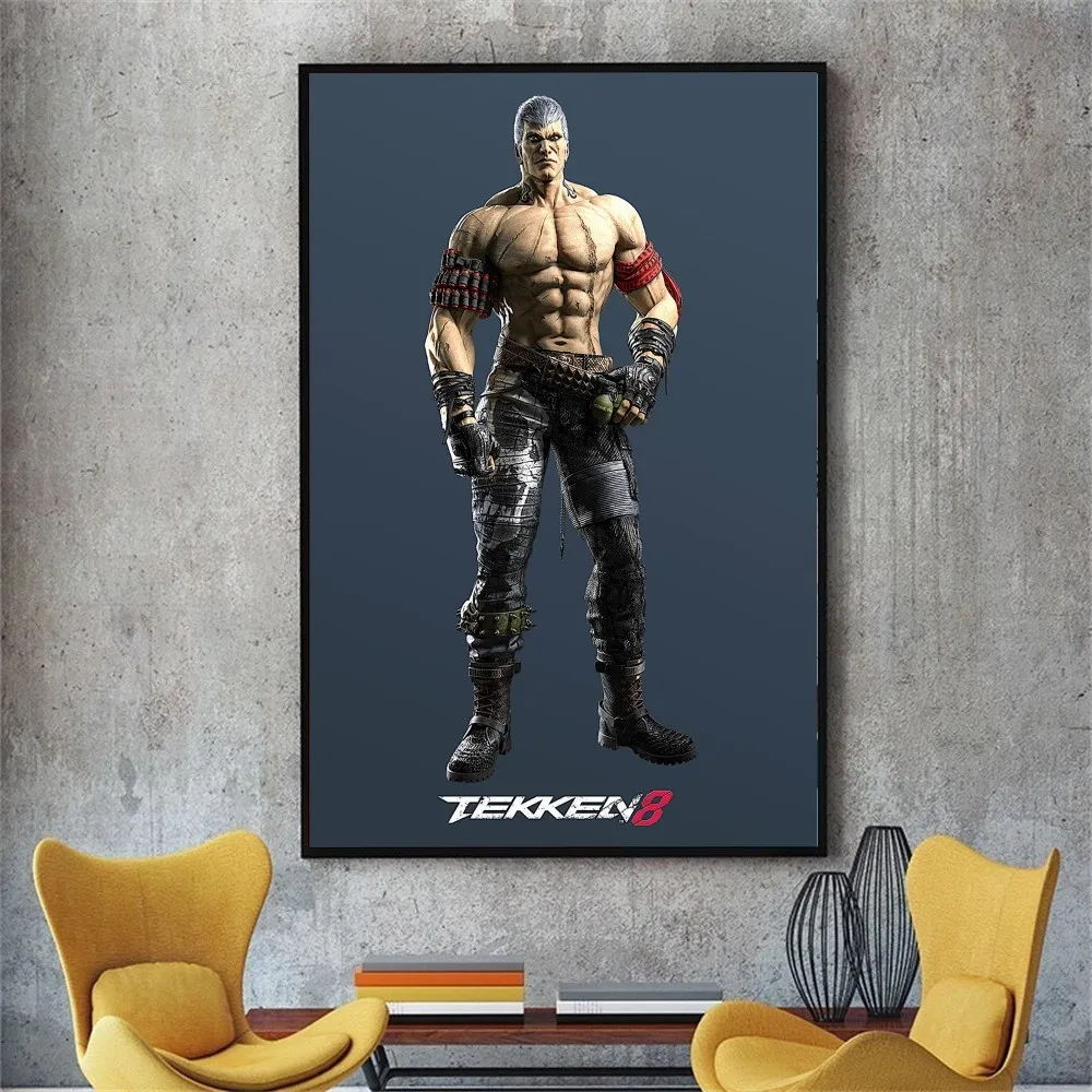 Classic TEKKEN Video Game Poster No Framed Poster Kraft Club Bar Paper Vintage Poster Wall Art 7 - Tekken Merch