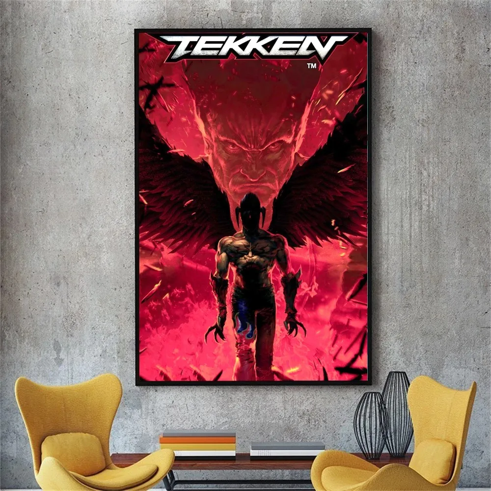 Classic TEKKEN Video Game Poster No Framed Poster Kraft Club Bar Paper Vintage Poster Wall Art 9 - Tekken Merch
