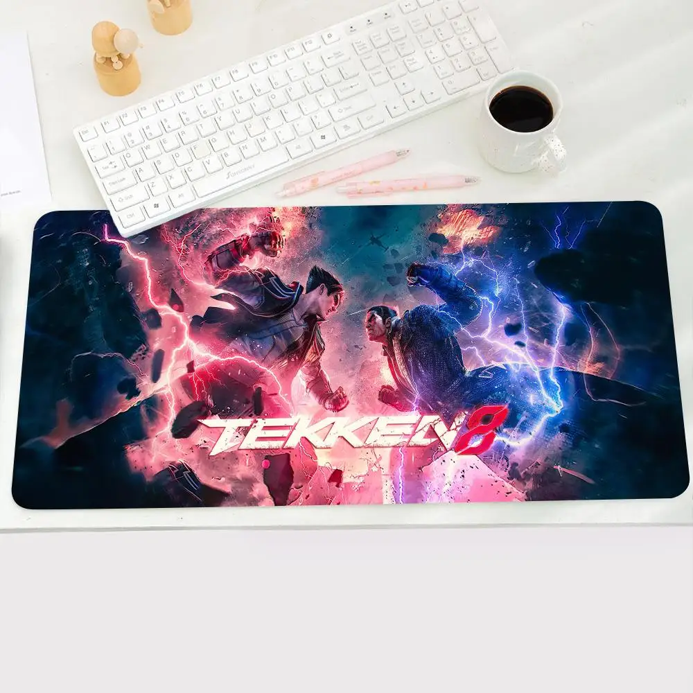 Luxury Tekken Fashion Anime Cartoon Cool Mouse Pad Rubber Gamer Keyboard Pad Portable Soft PC Gaming 1 - Tekken Merch