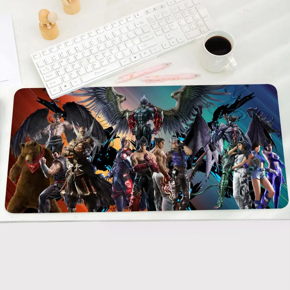 Luxury Tekken Fashion Anime Cartoon Cool Mouse Pad Rubber Gamer Keyboard Pad Portable Soft PC Gaming 3 - Tekken Merch