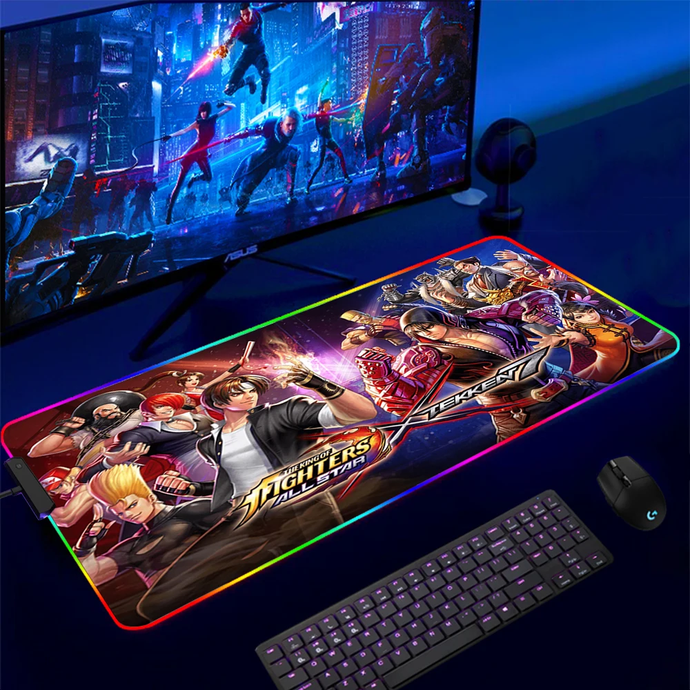 Mouse Pad Gamer Tekken 7 Jin Kazama RGB Gaming Mousepad Soft High Density Rubber Foam Mouse 6 - Tekken Merch